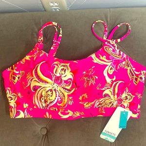 NWT Swim separates by Sunsets. The pattern is pink Rhapsody. It is size 36DD.